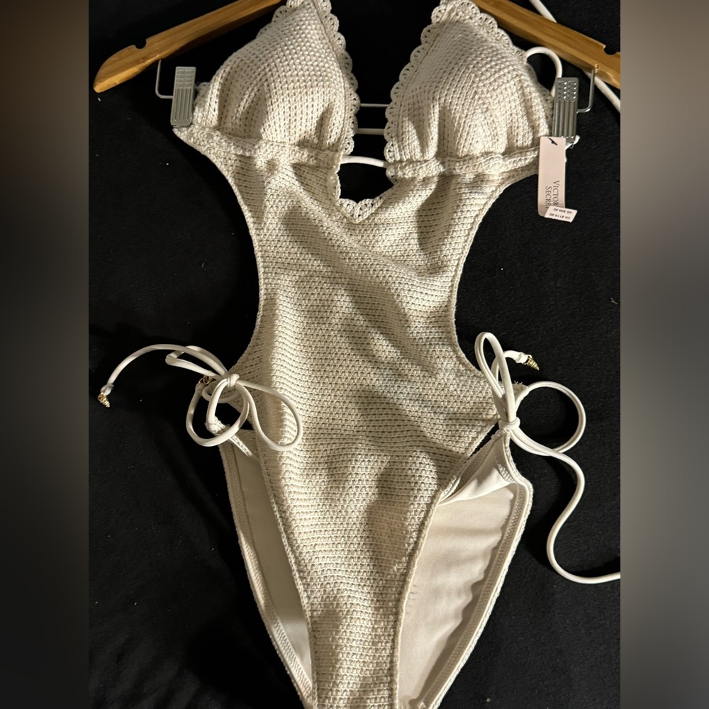 Victoria’s Secret Swim Suit: Size Small. Crochet Monoki One Piece. Brand…